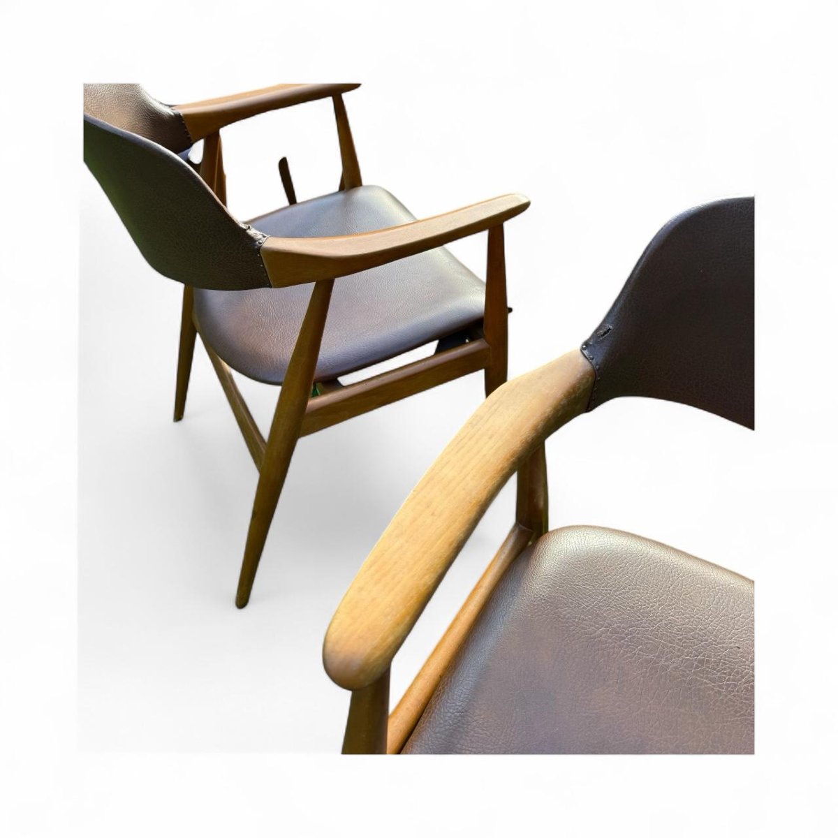 12 Vintage Armchairs, Model Gm11 By Erik Kirkegaard, Danmark-photo-3