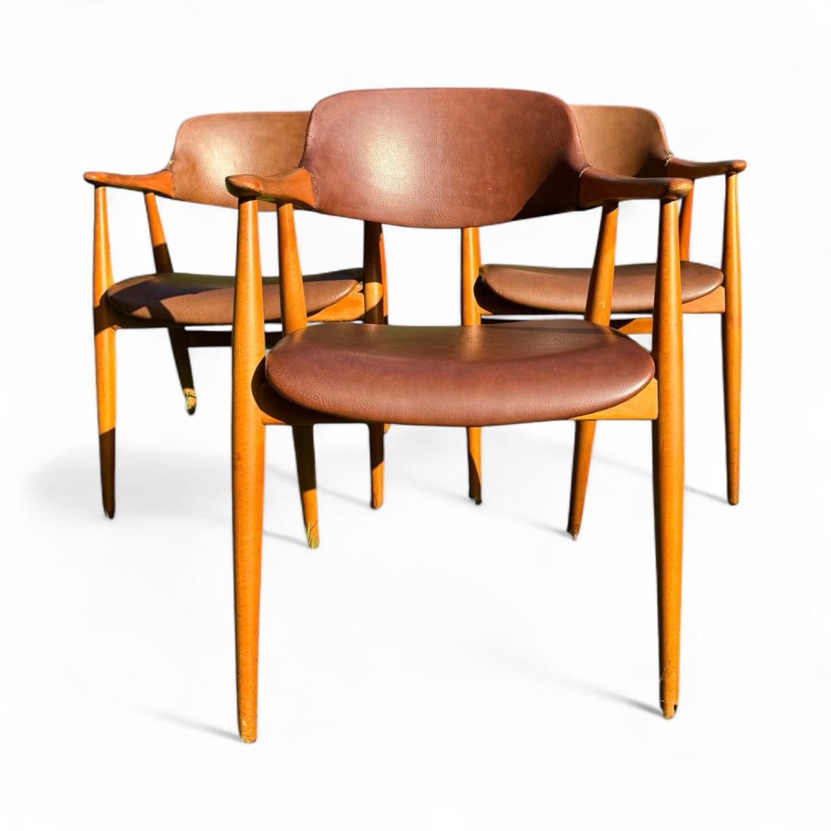 12 Vintage Armchairs, Model Gm11 By Erik Kirkegaard, Danmark-photo-4