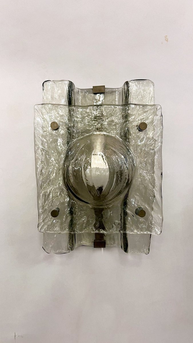 Paire d'appliques en verre de Murano, vers 1960-photo-2