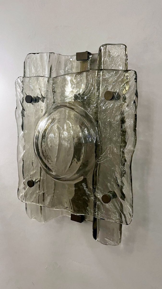 Paire d'appliques en verre de Murano, vers 1960-photo-4