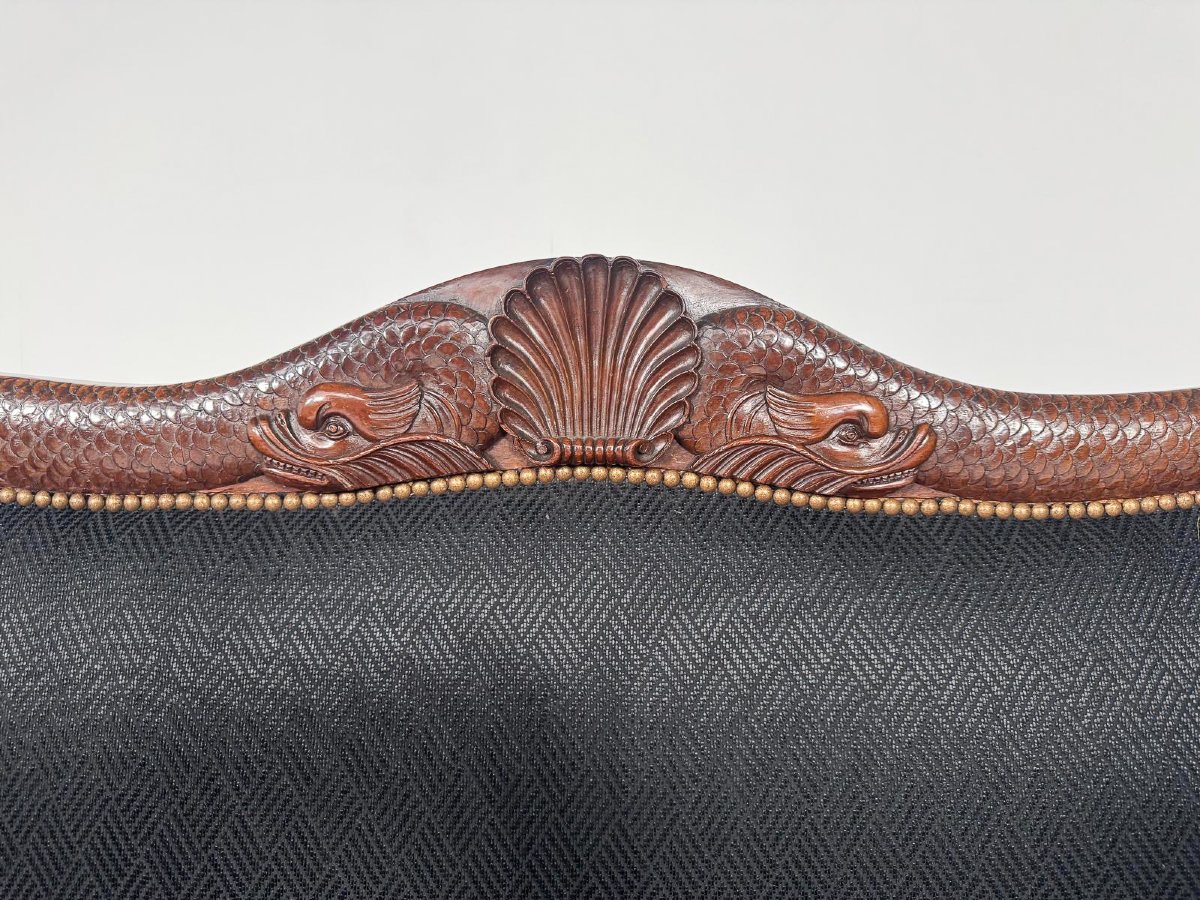 Canapé Charles X en acajou, vers 1820-photo-3