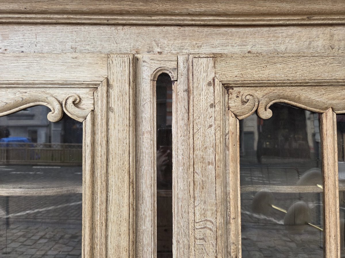 Louis XV Style Double-body Display Case In Light Oak, Early 19th Century-photo-3