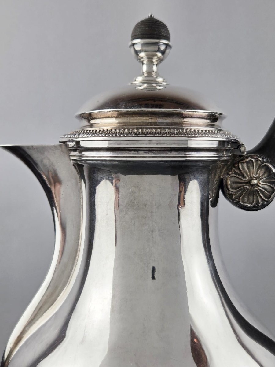 Dutalis Hallmark, Silver 1st Standard (1814-31) Marabout Coffee Pot-photo-4