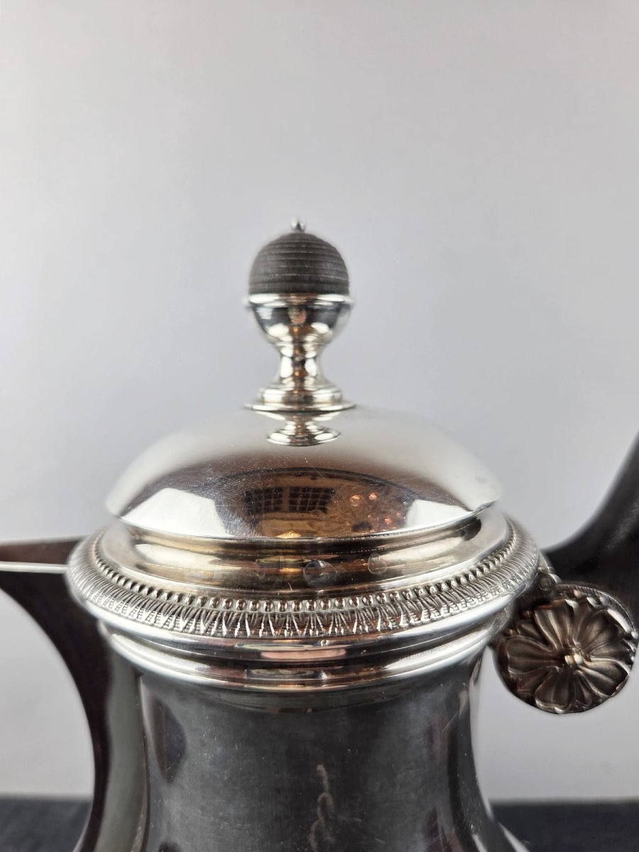Dutalis Hallmark, Silver 1st Standard (1814-31) Marabout Coffee Pot-photo-1