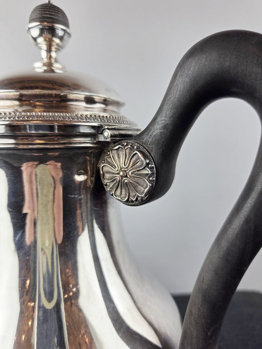 Dutalis Hallmark, Silver 1st Standard (1814-31) Marabout Coffee Pot-photo-4