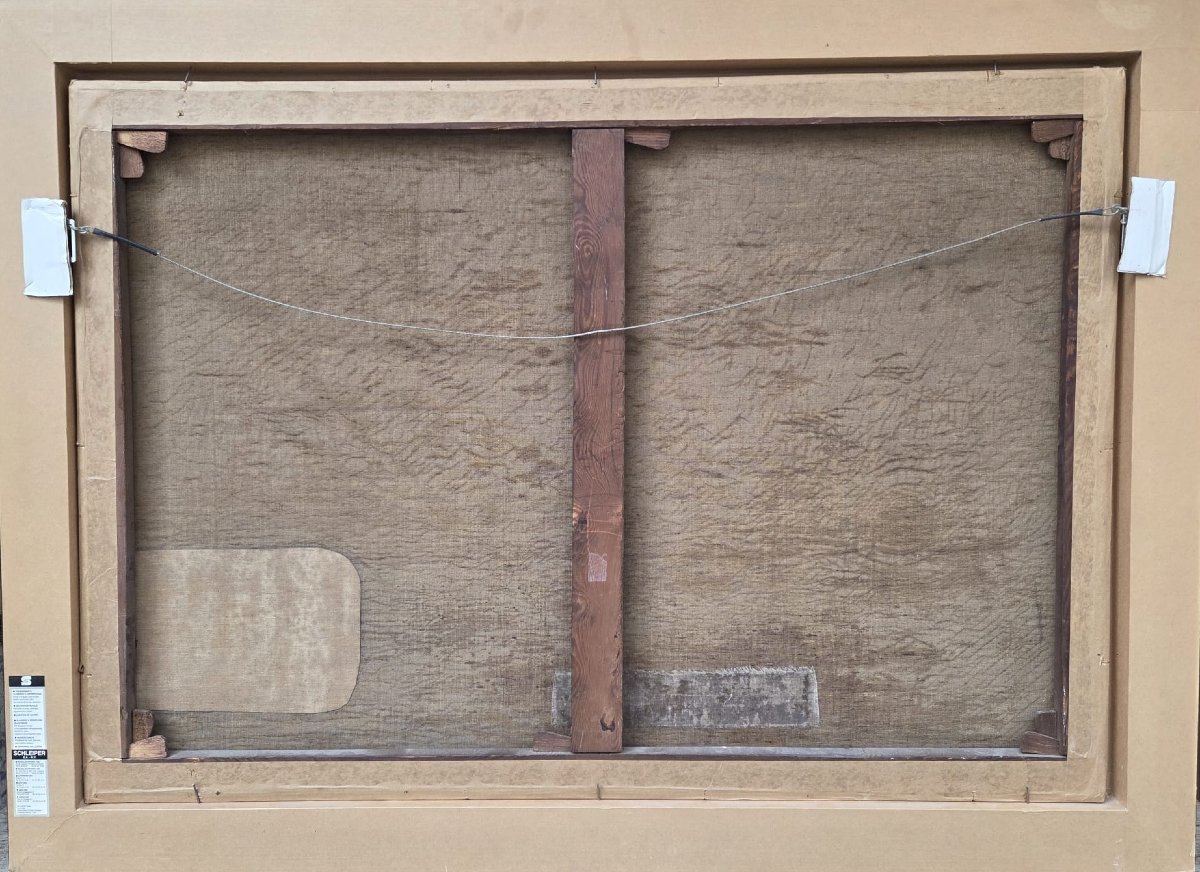 Steppe R., Belgian School, Oil On Canvas "seascape"-photo-5