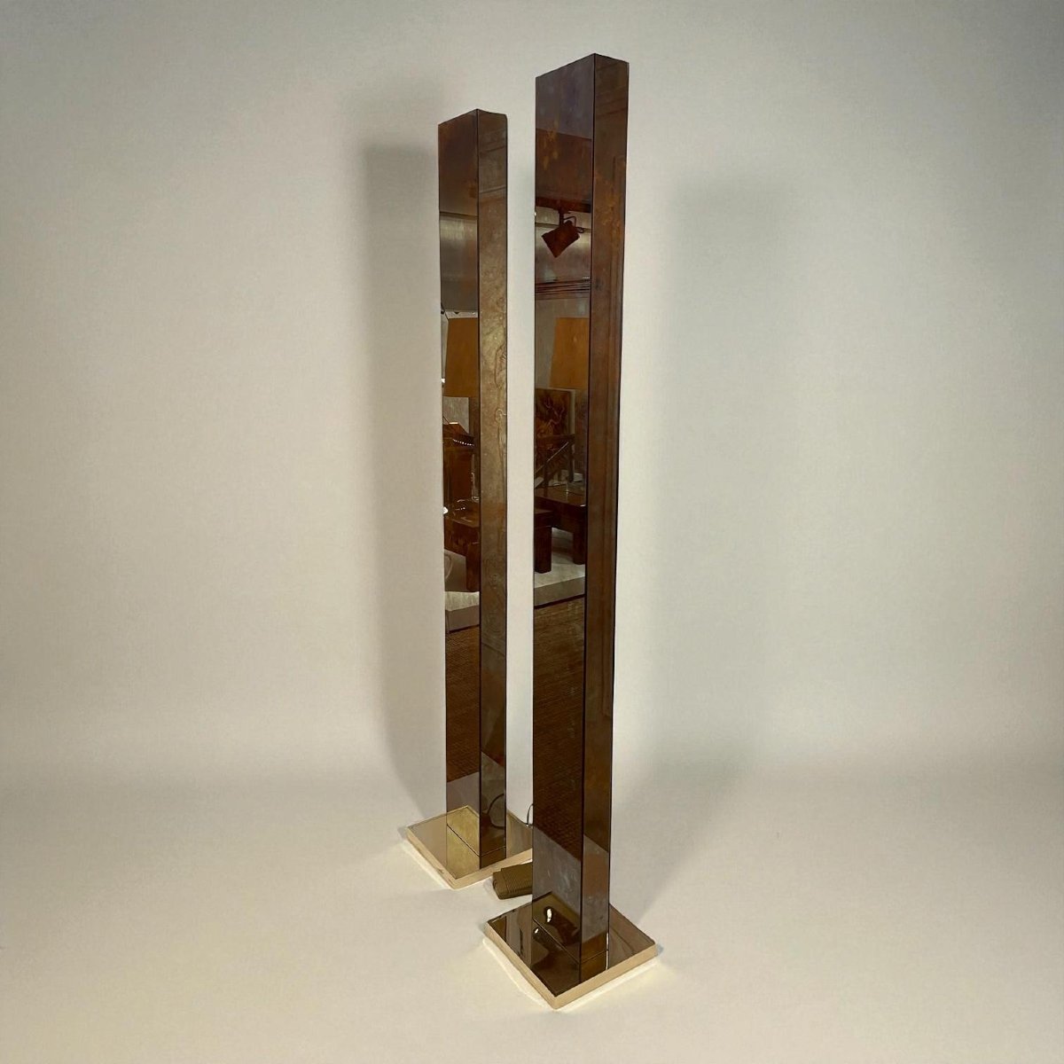 Pair Of Floor Lamps By Relco (milan) -photo-4