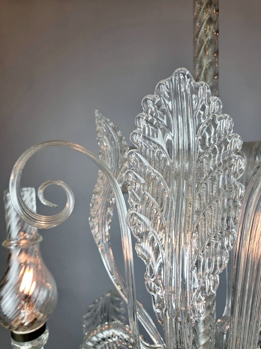 Murano Chandelier With 5 Lights, Circa 1940-photo-1