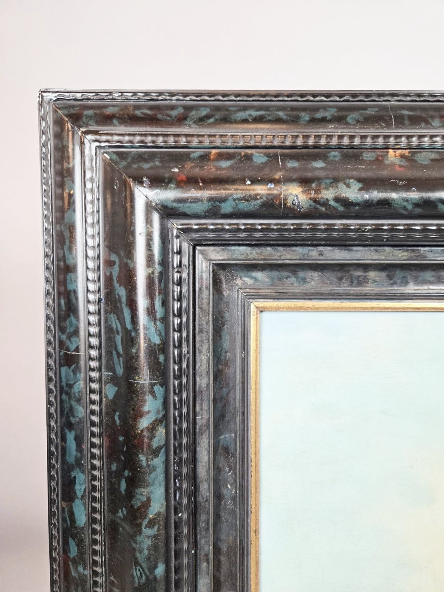 Paysage fluvial avec moulin, Marinus Ferdinand, école hollandaise, début 19th-photo-1