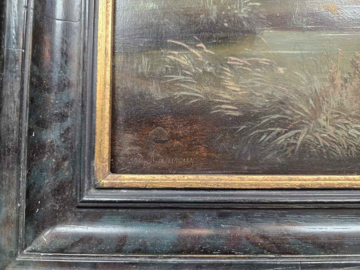 Paysage fluvial avec moulin, Marinus Ferdinand, école hollandaise, début 19th-photo-3