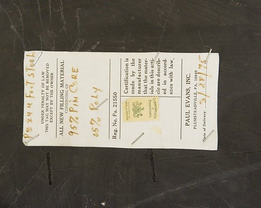  Paul Evans "cityscape Series" Leather And Chrome Stool, Circa 1970-photo-5