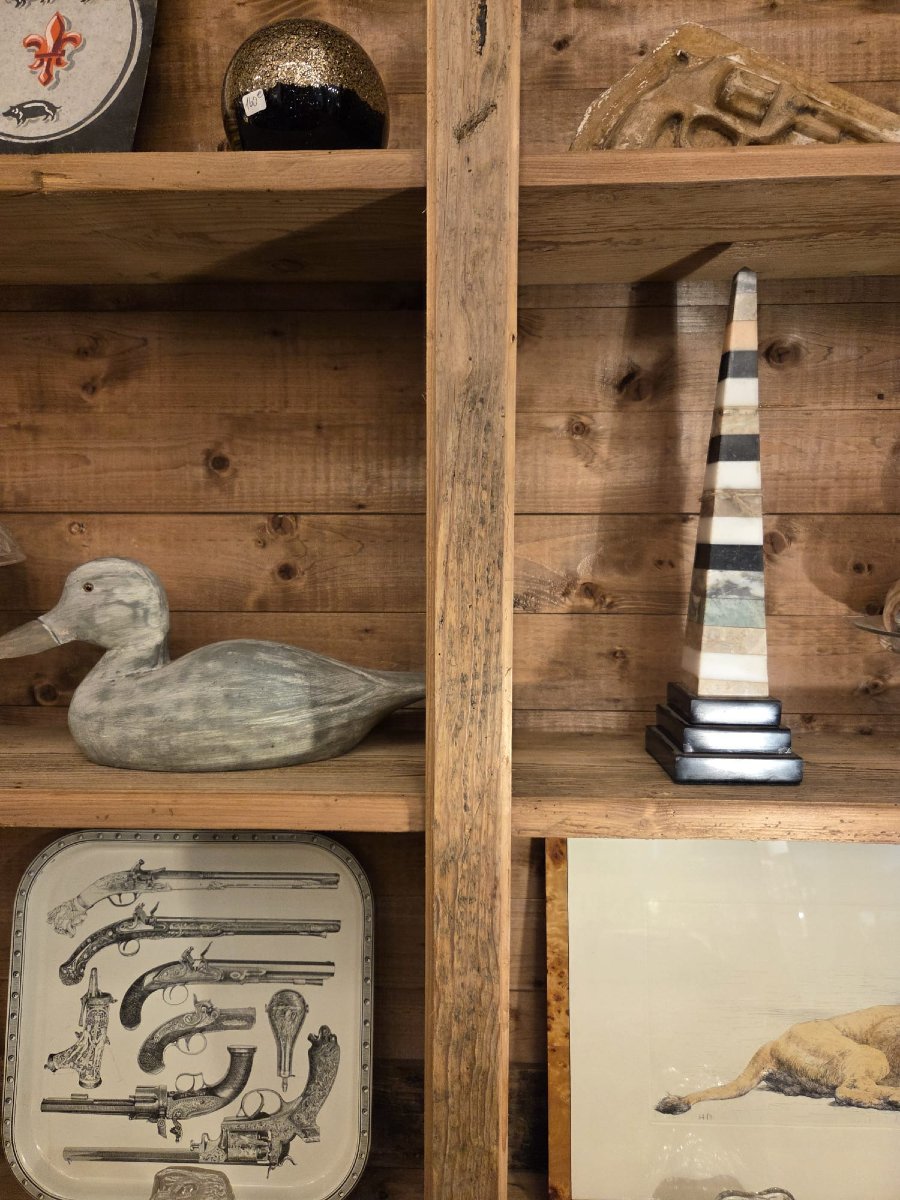 A Fir Wood "seed Merchant's" Cabinet, 20th Century-photo-4