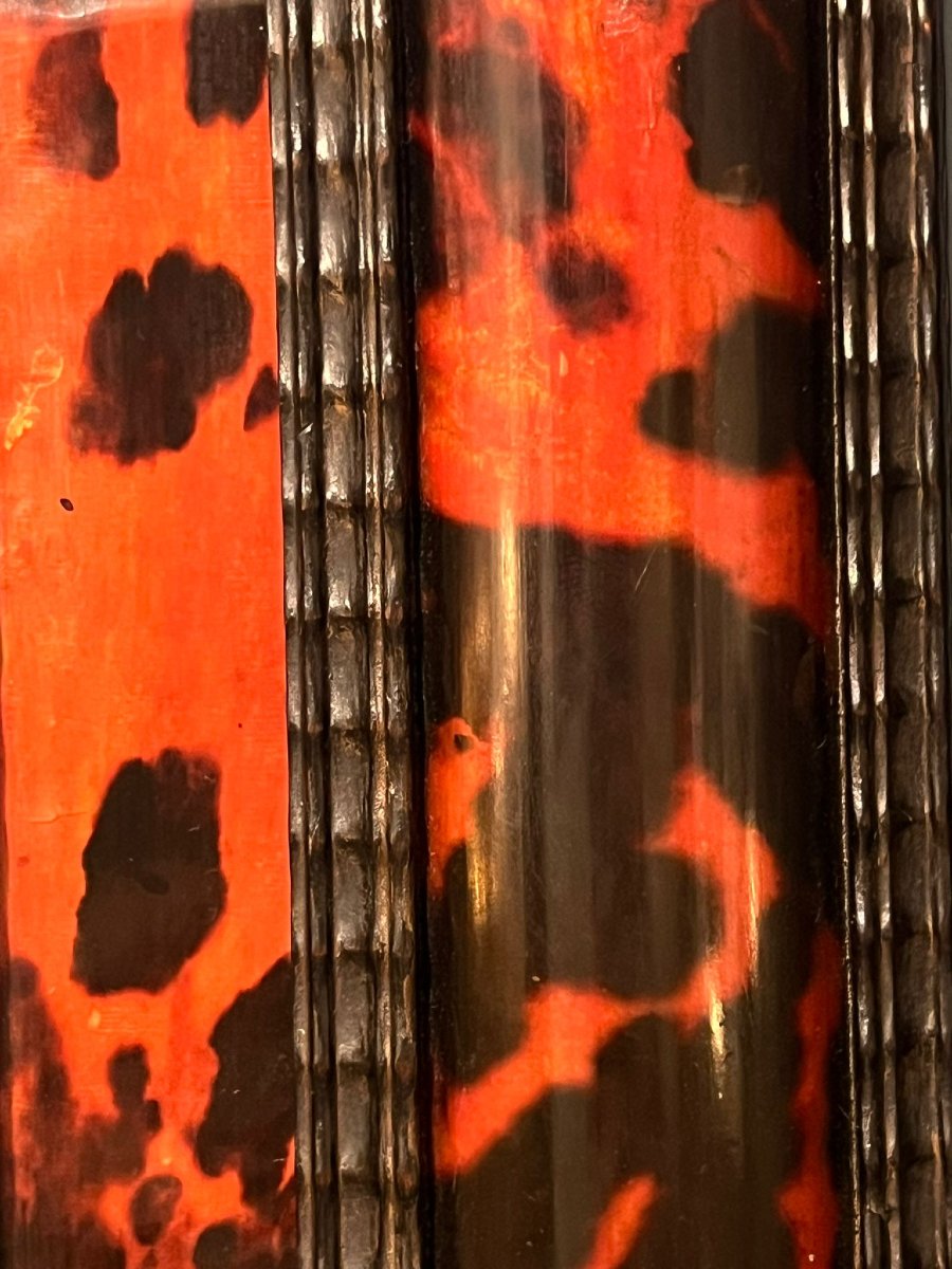 Miroir en écaille de tortue fin 19eme. 70cm/60cm -photo-1