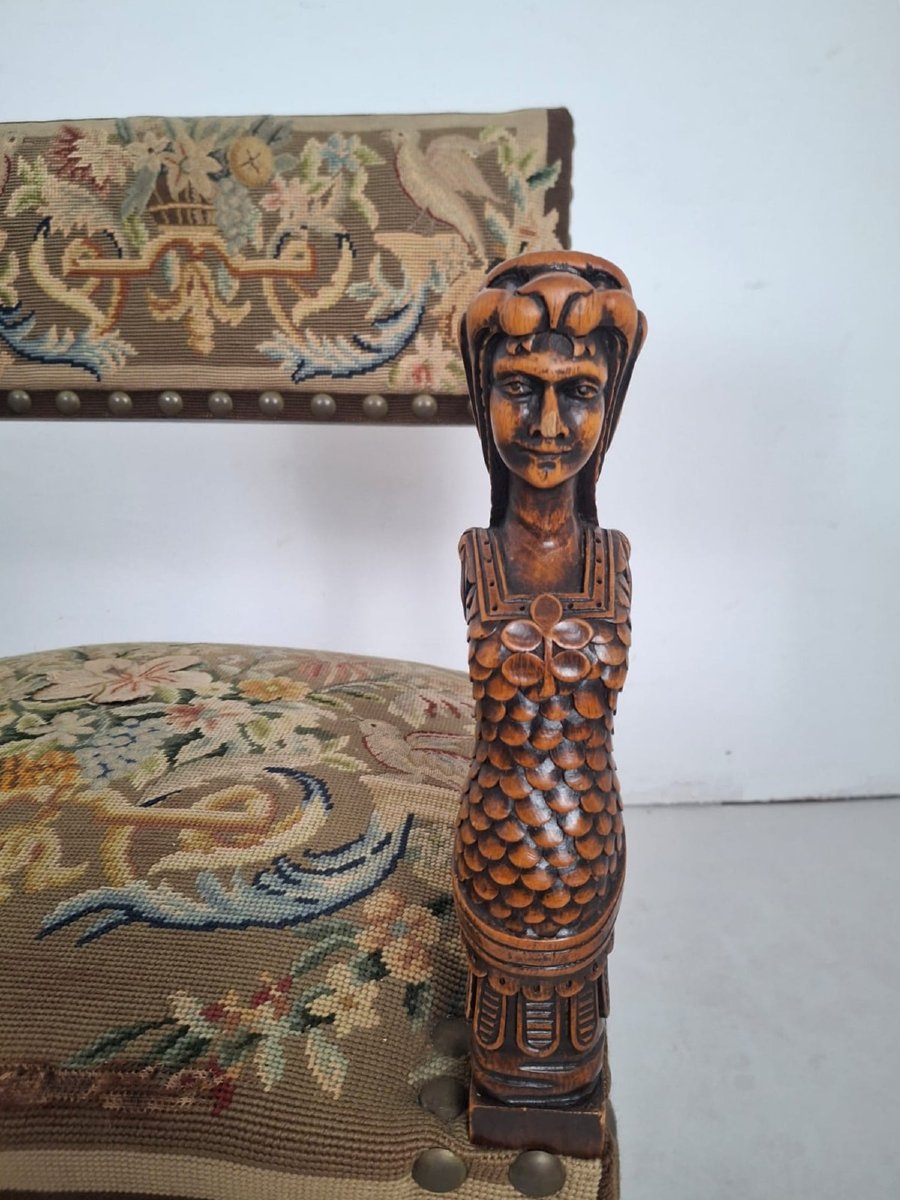 Paire de fauteuils de style Renaissance, 19th-photo-1