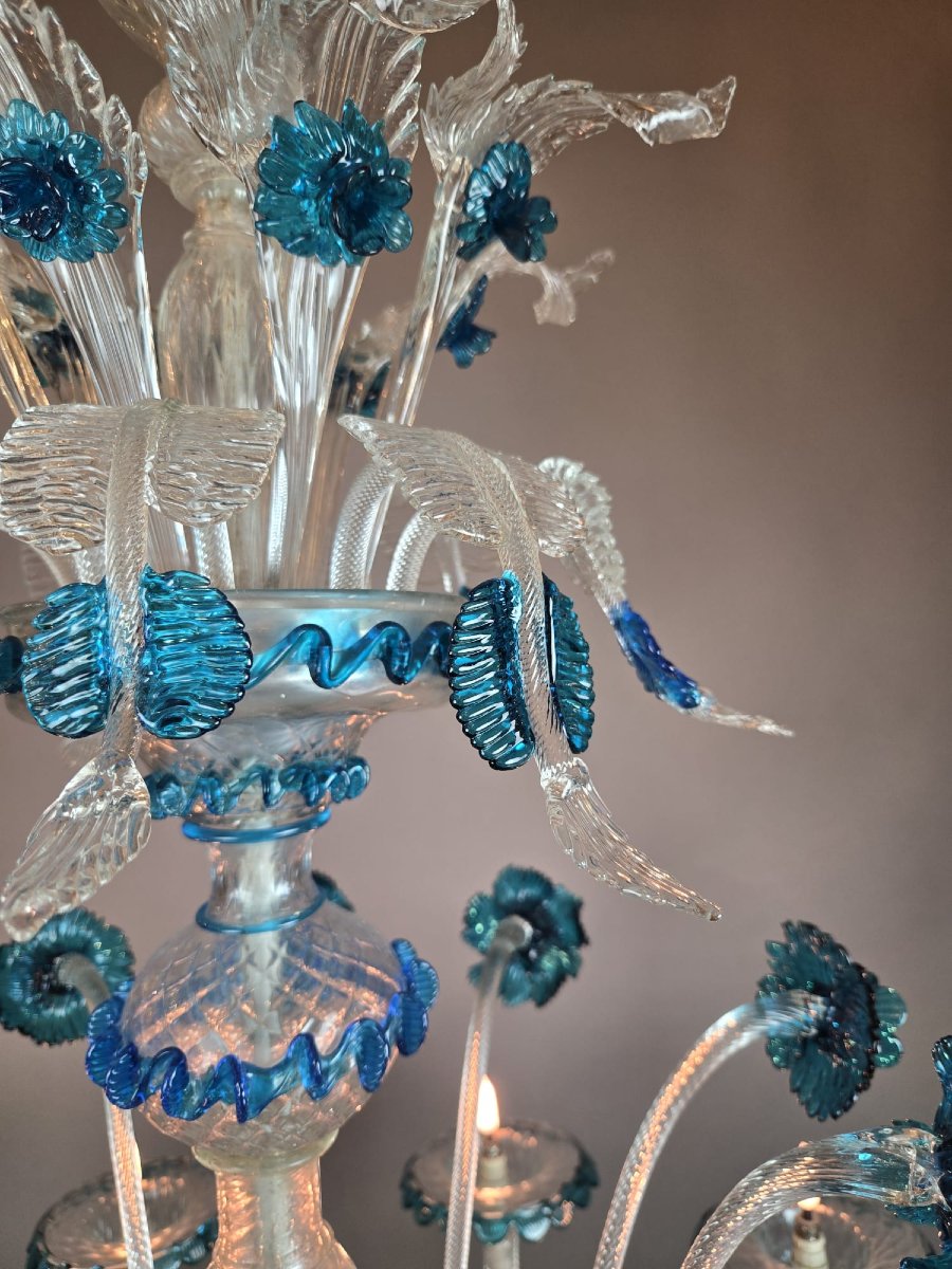 Murano Chandelier With 10 Lights-photo-5