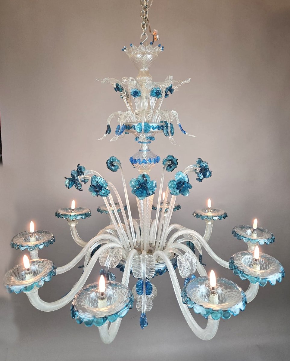 Murano Chandelier With 10 Lights-photo-7