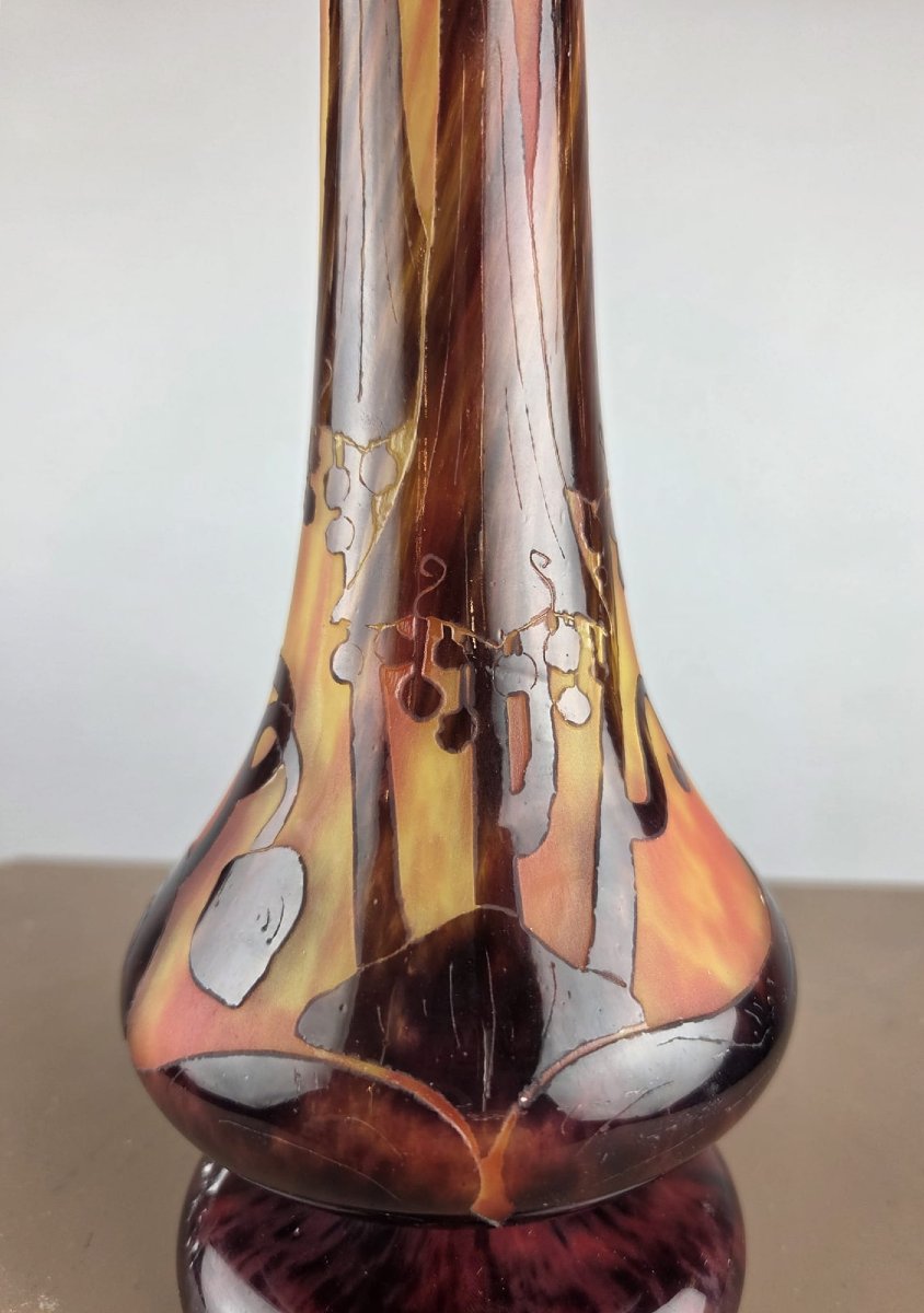 Le Verre Français, Vase In Multi-layered Glass Paste-photo-5