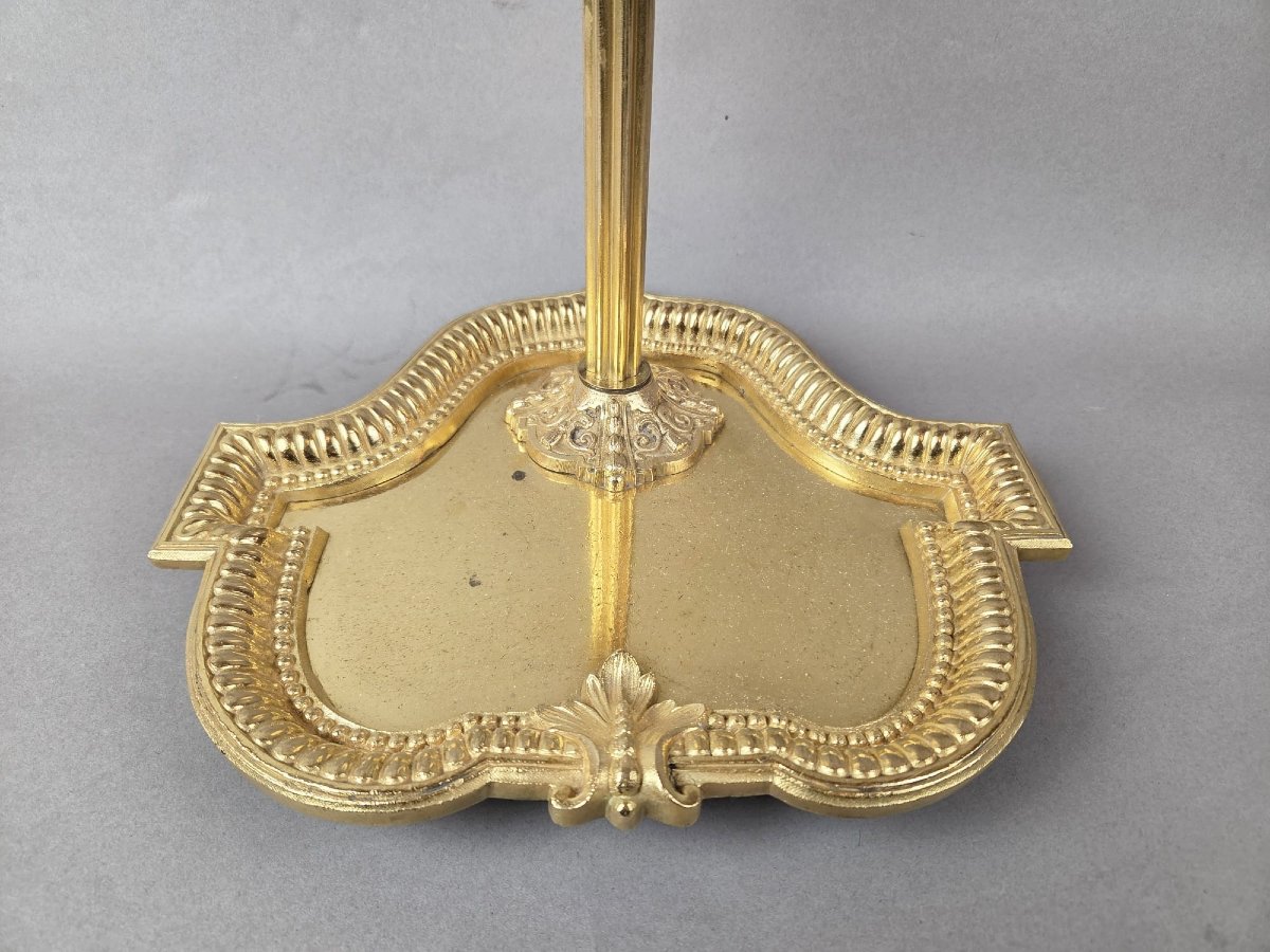 Nécessaire de cheminée en fer forgé et bronze doré, 19th-photo-3