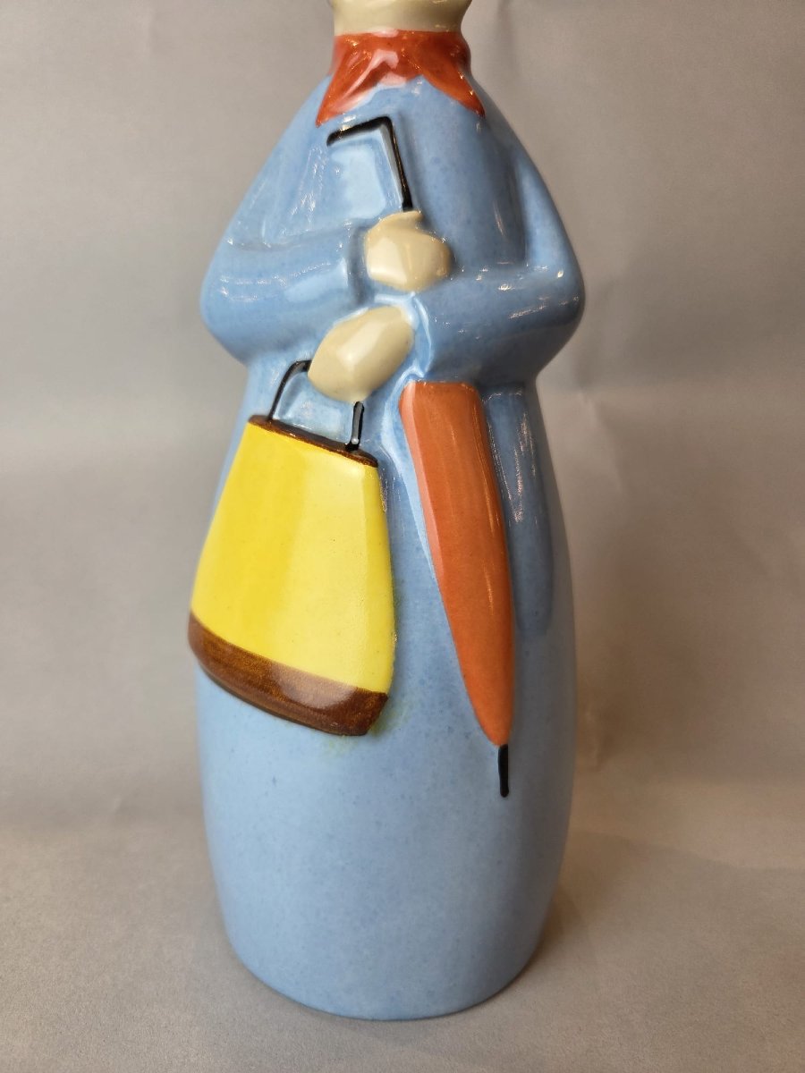 Robj Paris, Porcelain Liqueur Bottle, Circa 1928-photo-3