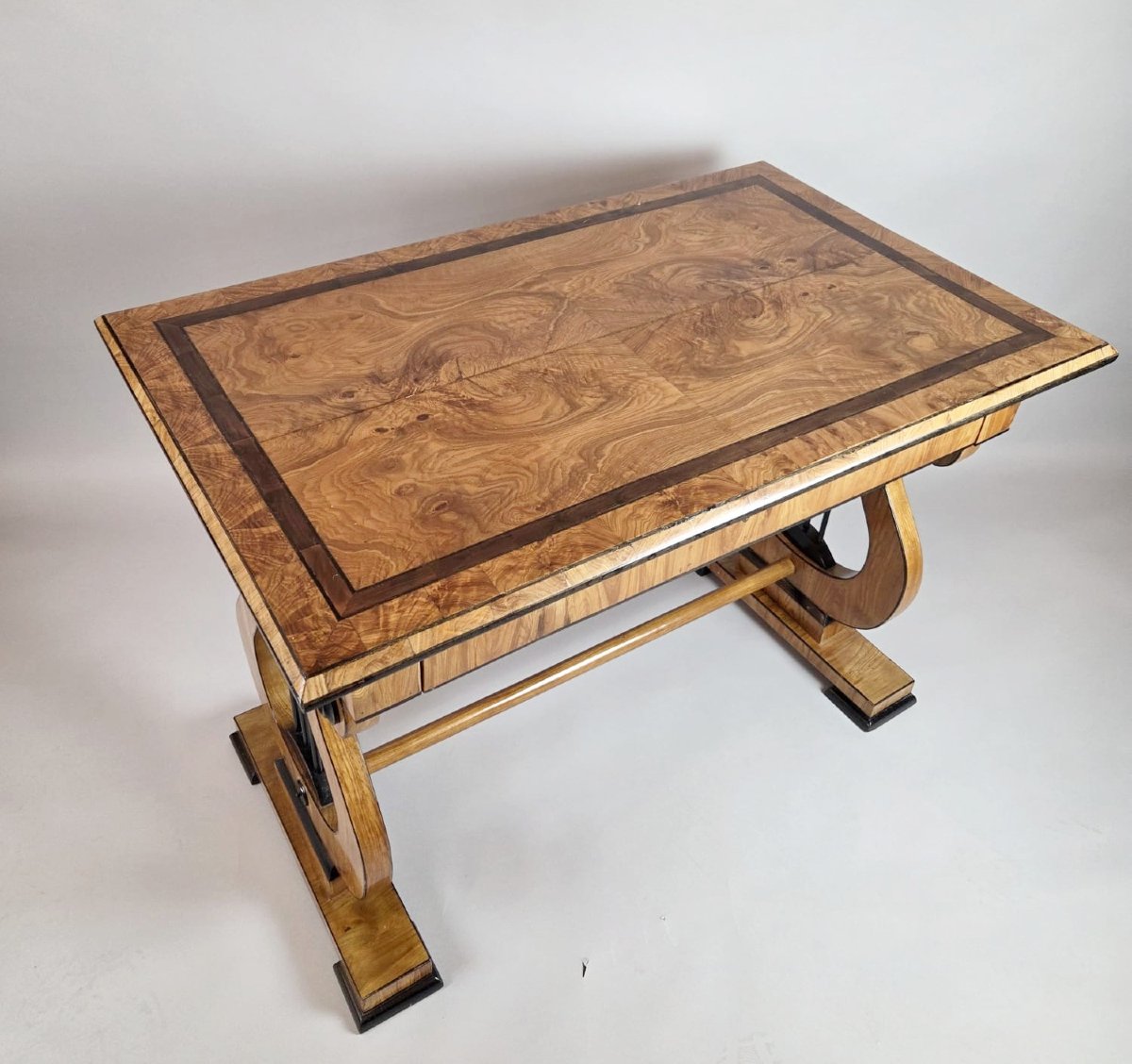 Bureau biedermeier à la lyre, 19th-photo-3