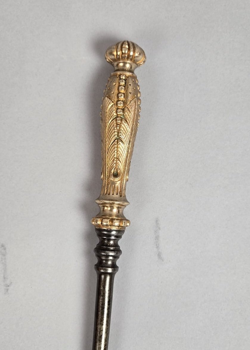 Iron And Gilt Bronze Fireplace Set, 19th Century-photo-3