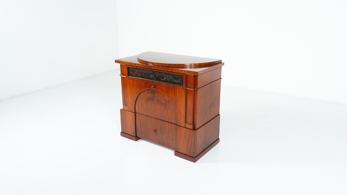 Biedermeier Mahogany Writing Chest, Germany Circa 1820  -photo-2