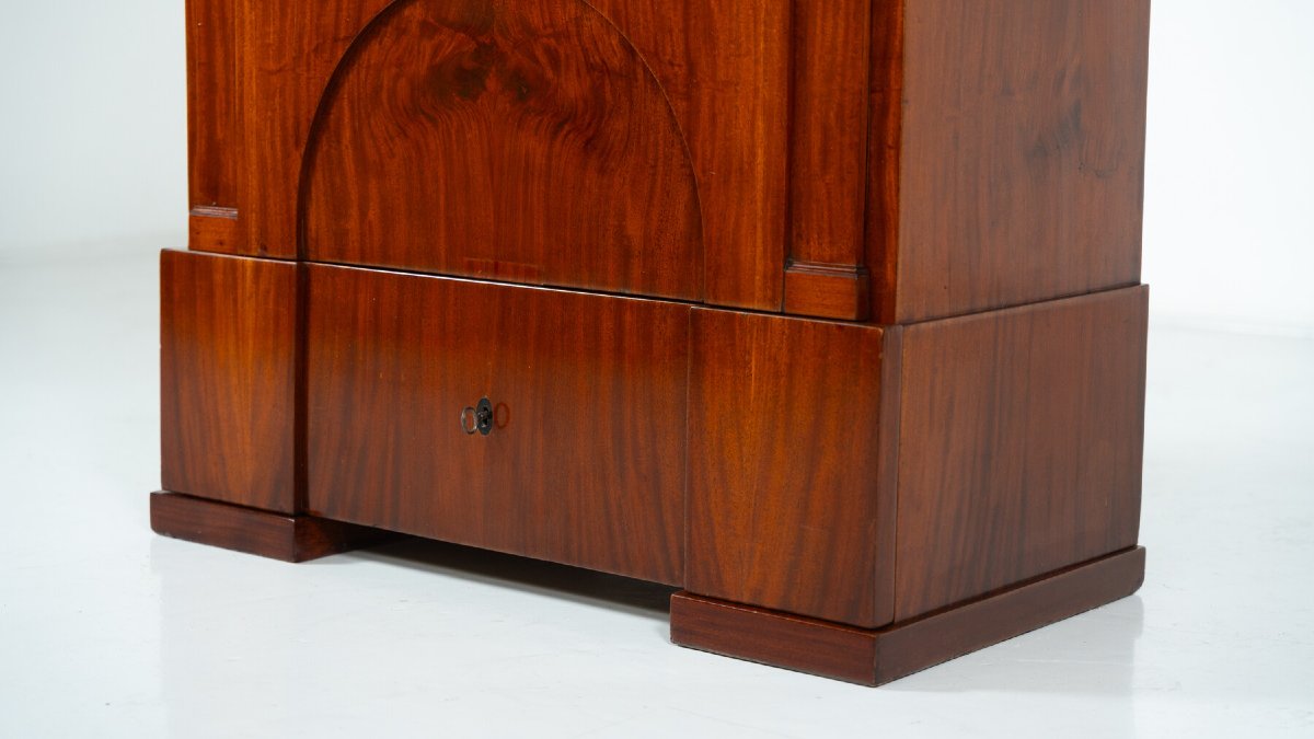 Biedermeier Mahogany Writing Chest, Germany Circa 1820  -photo-4