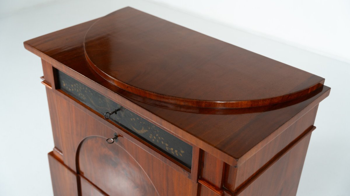Biedermeier Mahogany Writing Chest, Germany Circa 1820  -photo-1