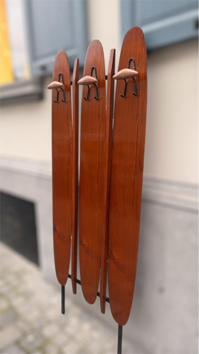 1960s Teak Coat Rack-photo-3