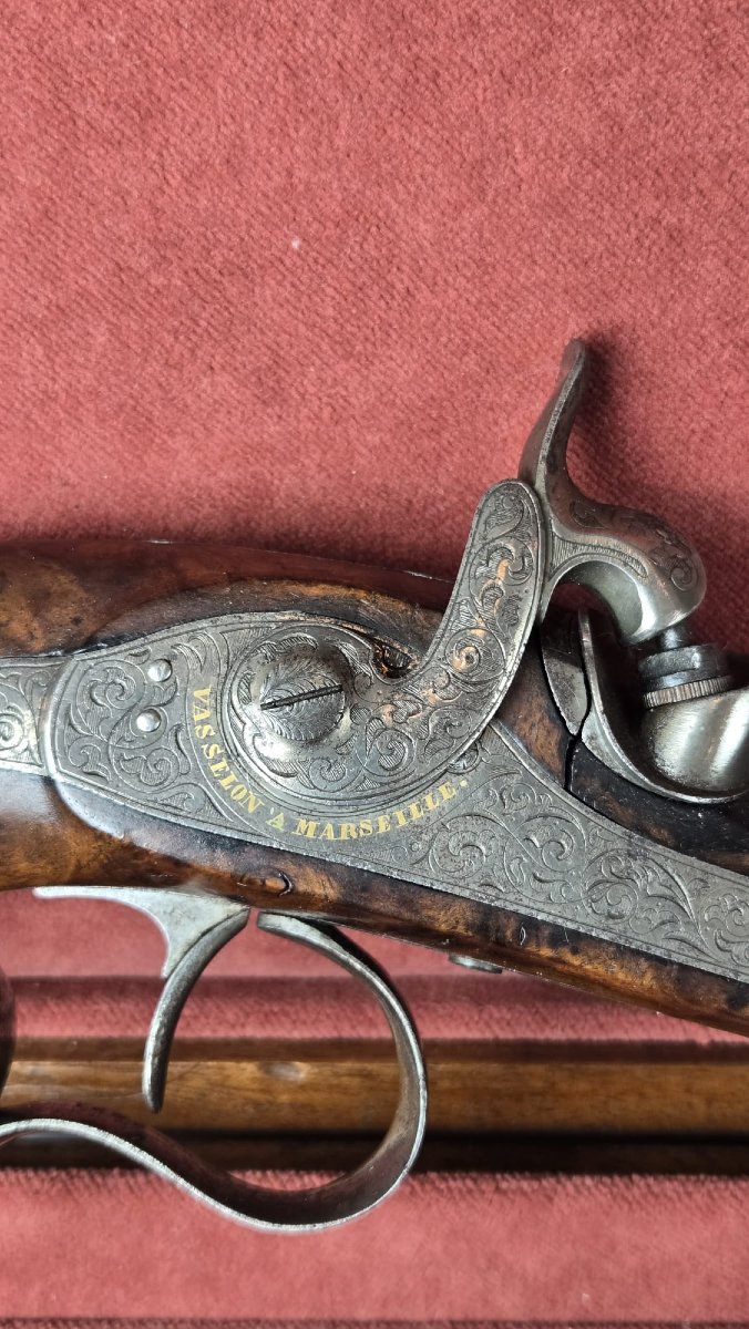Pair Of Dueling Pistols, France Circa 1850-photo-3