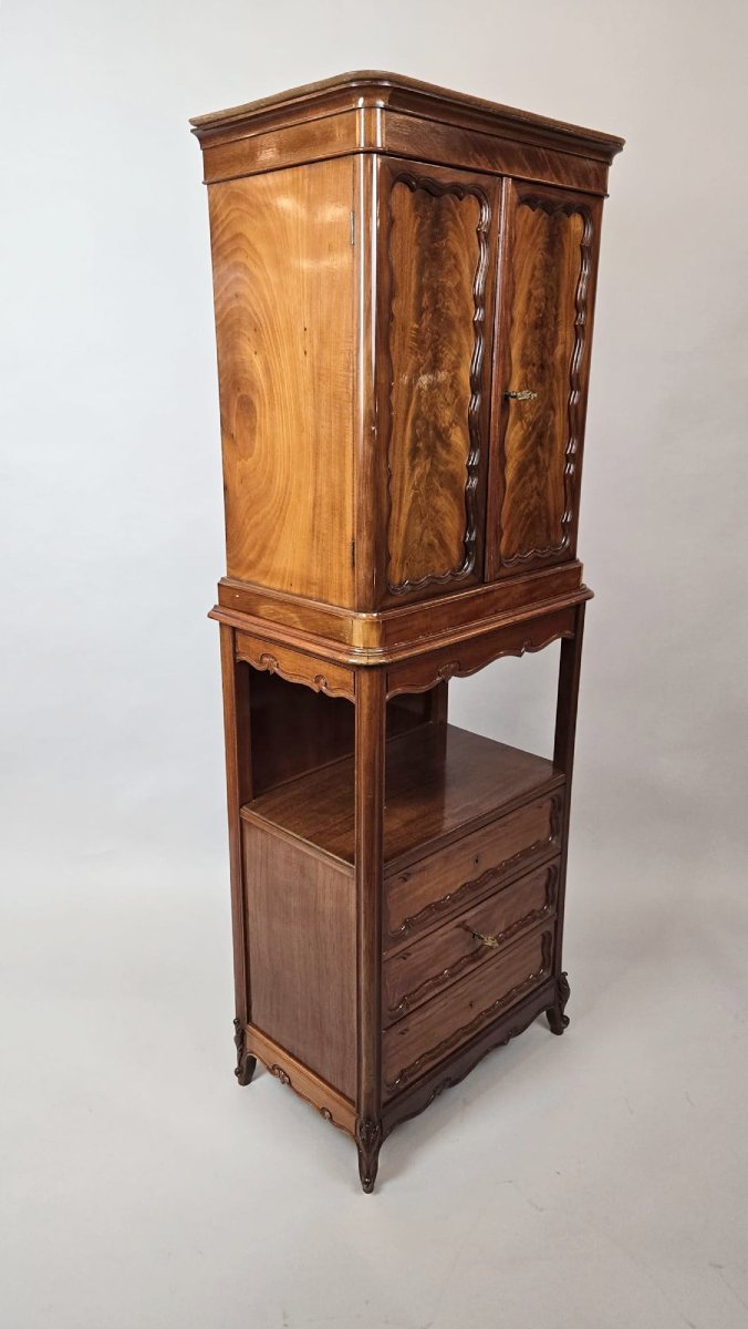 Médailler en acajou, fin 19th-photo-6