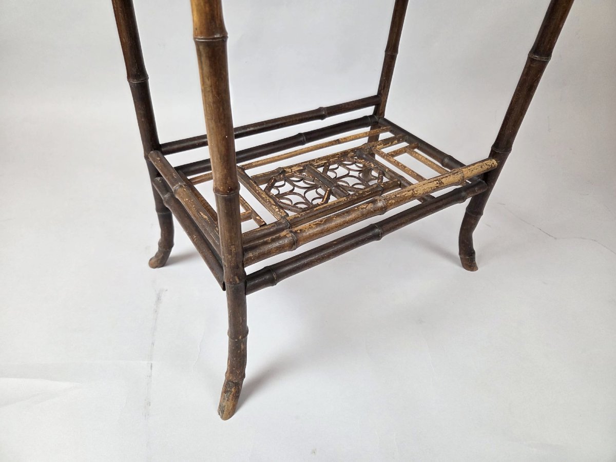 Petite table d'appoint façon bambou-photo-2