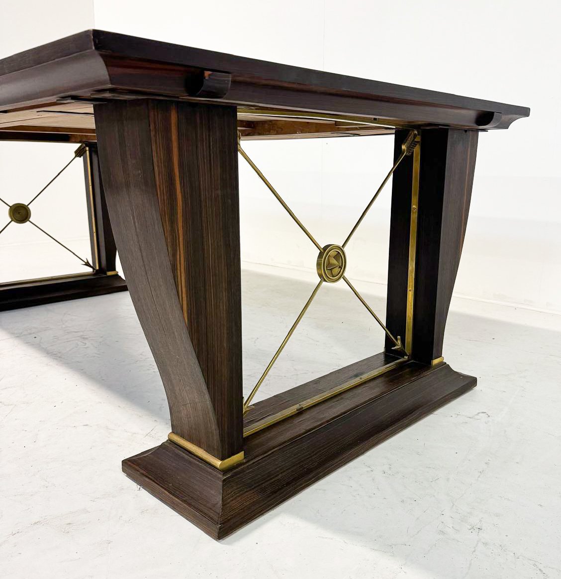 Macassar Ebony Dining/desk Table, 1940s.-photo-1