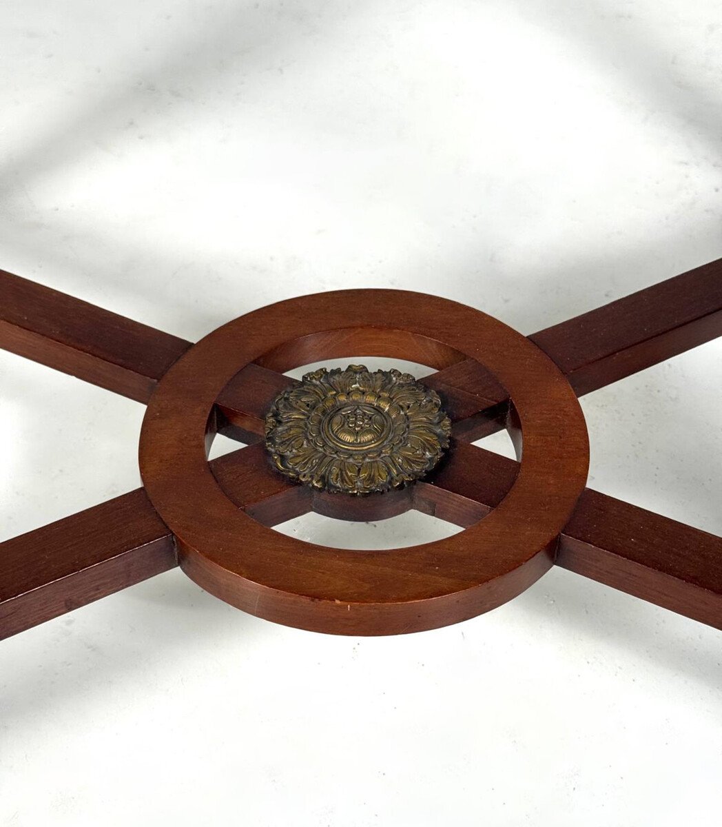 Console Louis XVI à plateau en marbre-photo-2