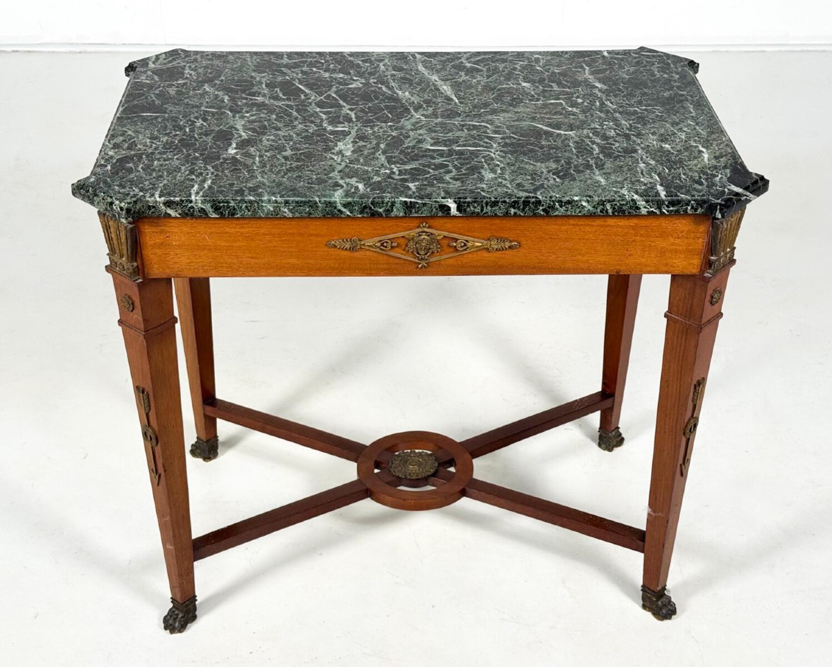 Console Louis XVI à plateau en marbre