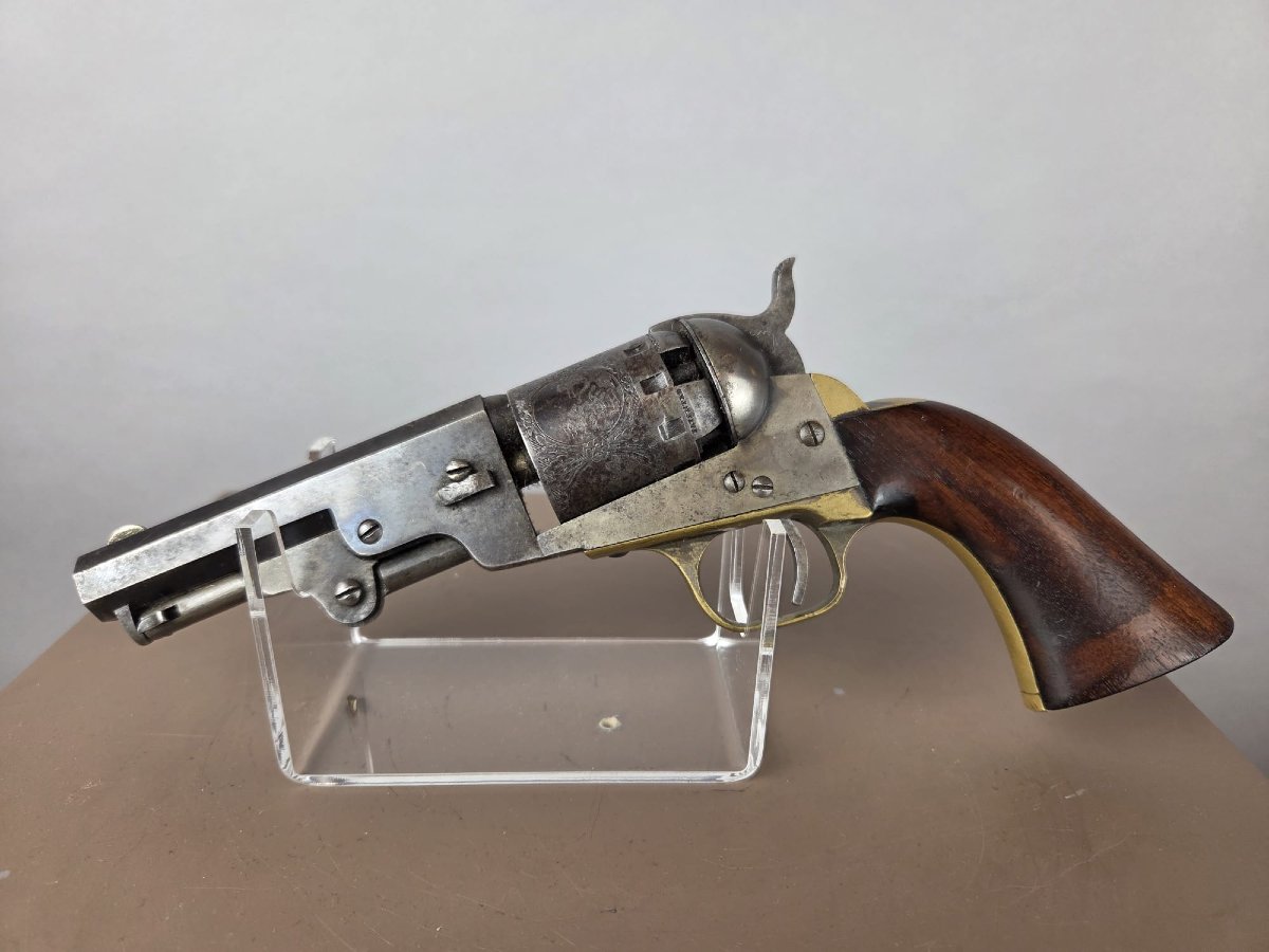 Revolver Manhattan modèle Navy 1851 en coffret-photo-4