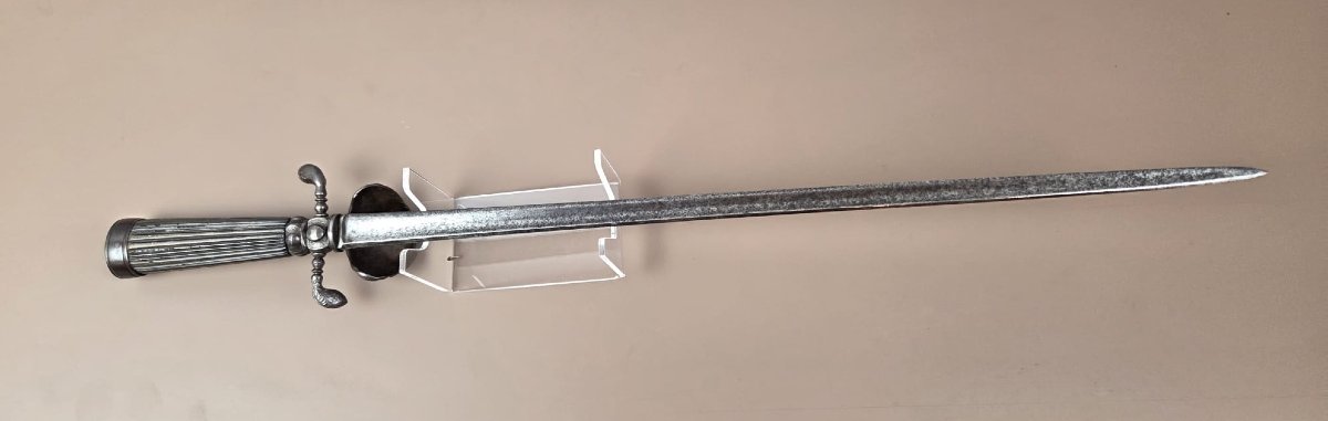 Dague de chasse début 18th, lame de 46,5 cm-photo-2