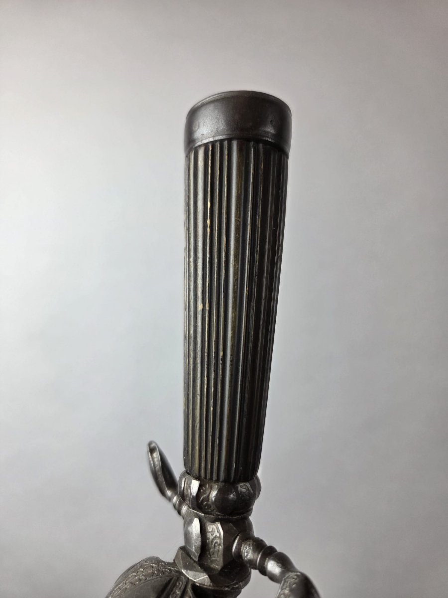 Dague de chasse début 18th, lame de 46,5 cm-photo-4