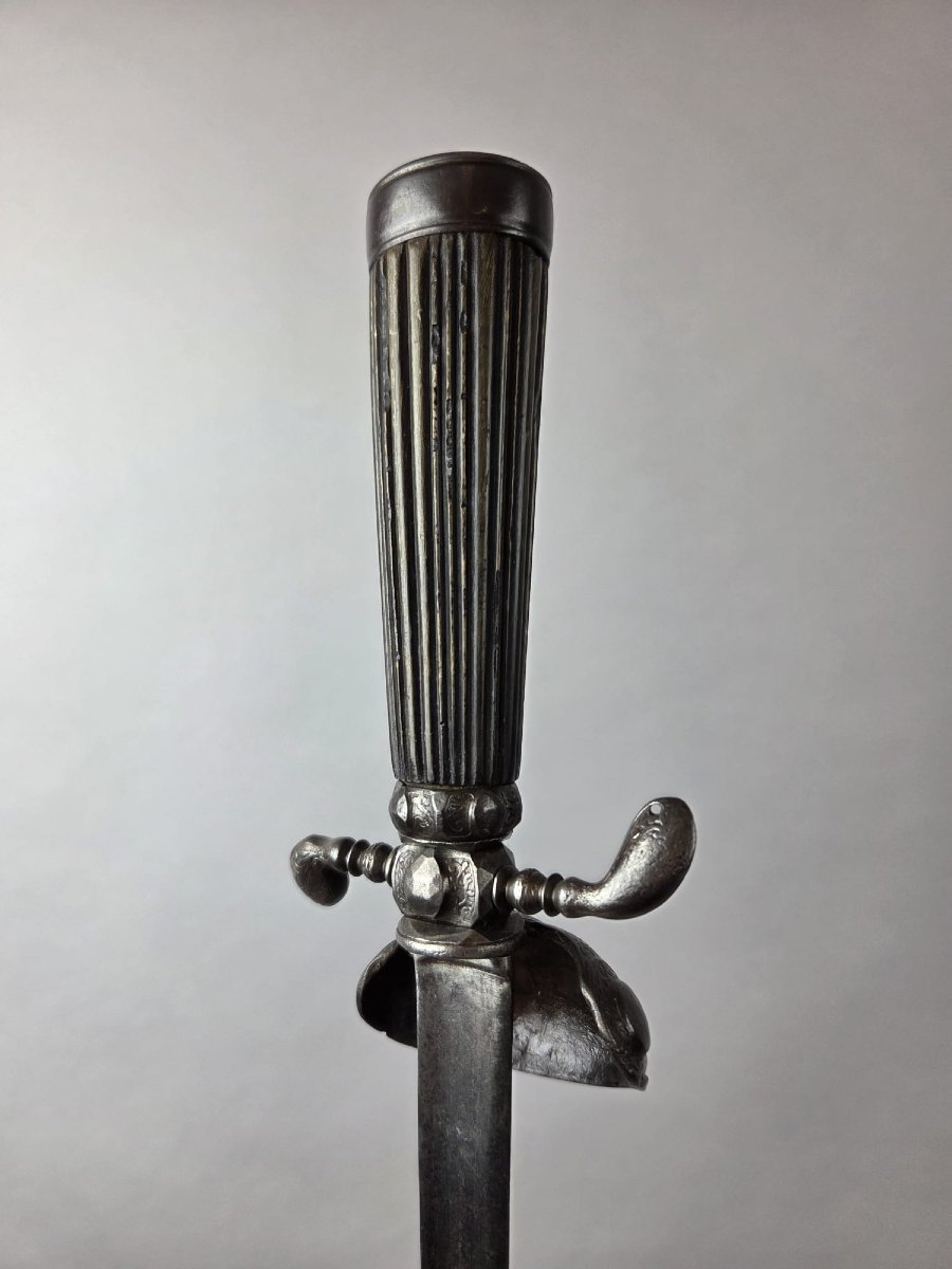 Dague de chasse début 18th, lame de 46,5 cm-photo-1