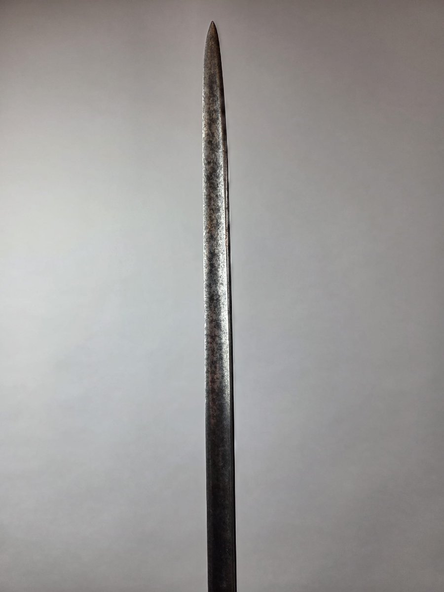 Dague de chasse début 18th, lame de 46,5 cm-photo-2