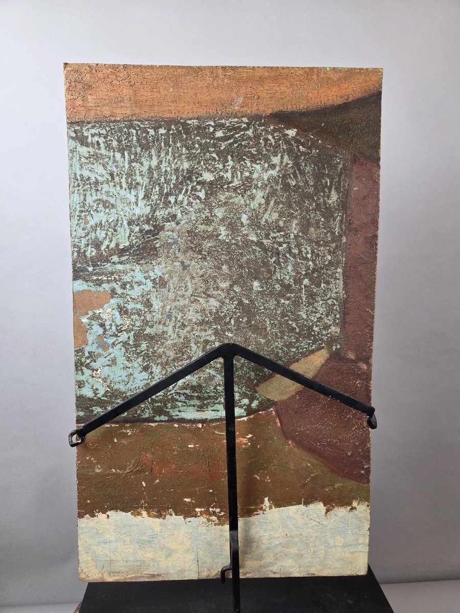 Willy Gasqui, Oil On Double-sided Panel, Unsigned-photo-4