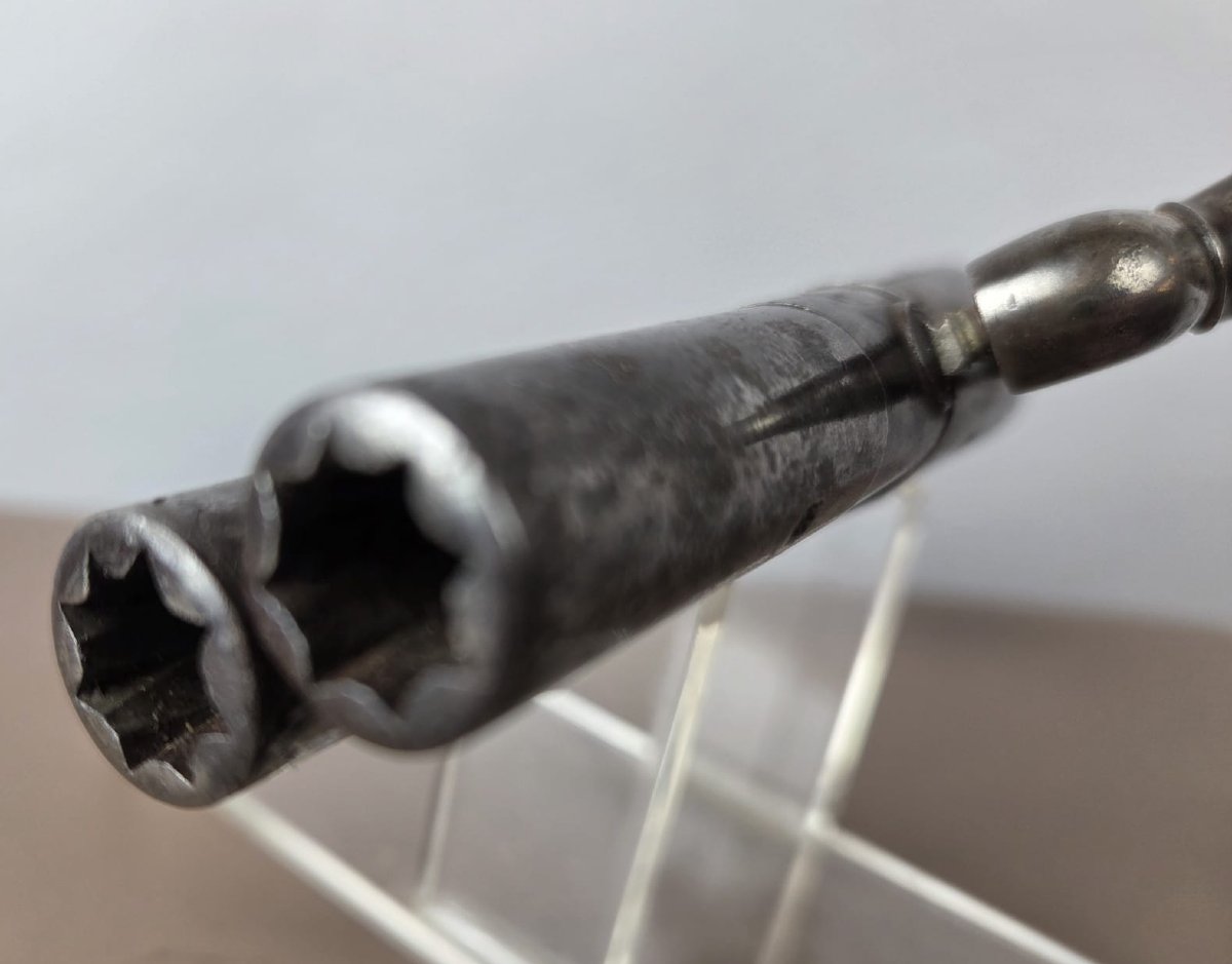 Percussion Pistol With Two Superimposed Barrels, Circa 1840-photo-4