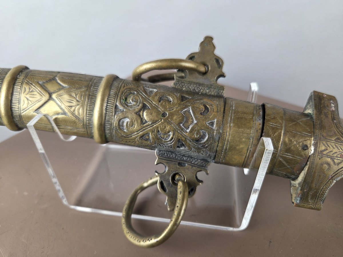 Moroccan Silver And Niell Dagger, 19th Century -photo-2
