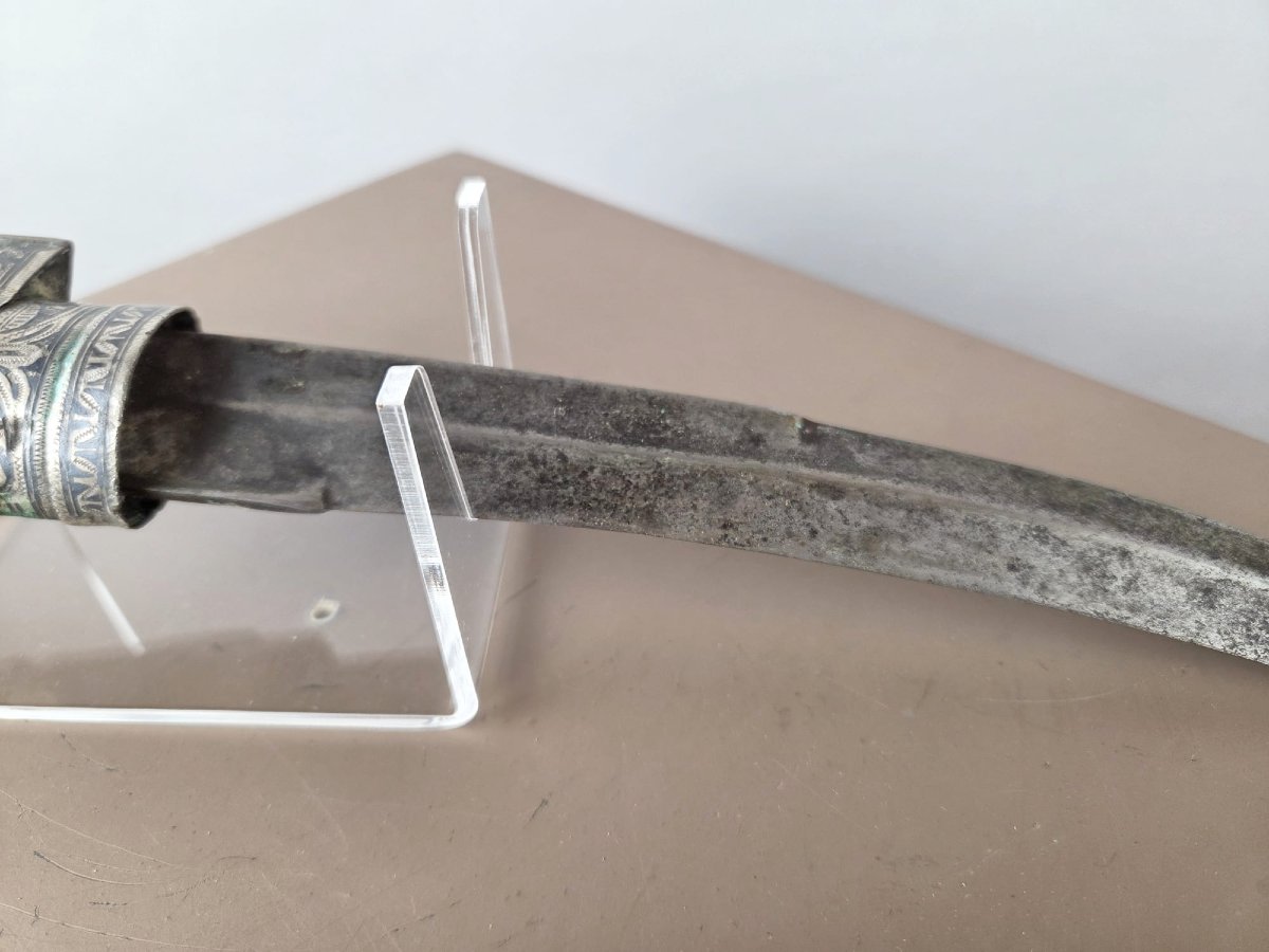 Moroccan Silver And Niell Dagger, 19th Century -photo-4