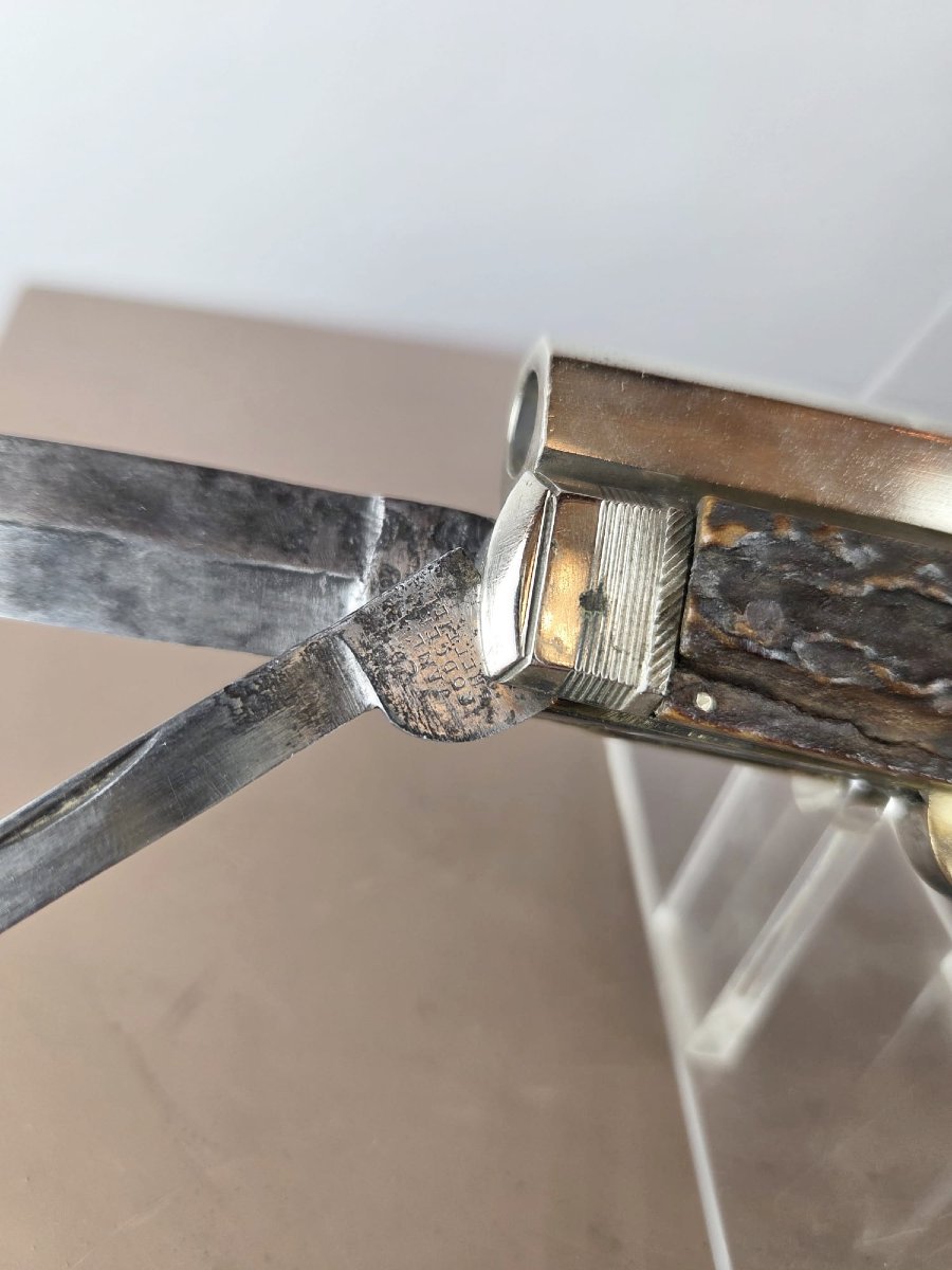 Rare 19th Century Knife Pistol-photo-1