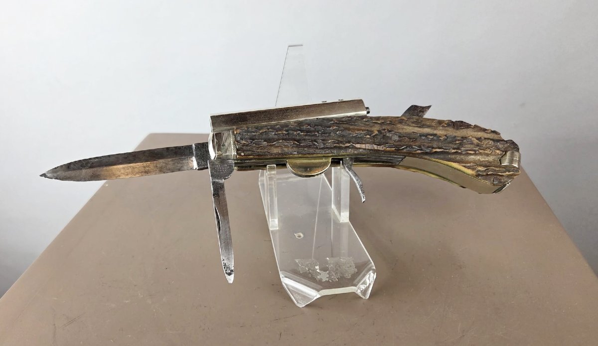 Rare 19th Century Knife Pistol-photo-5