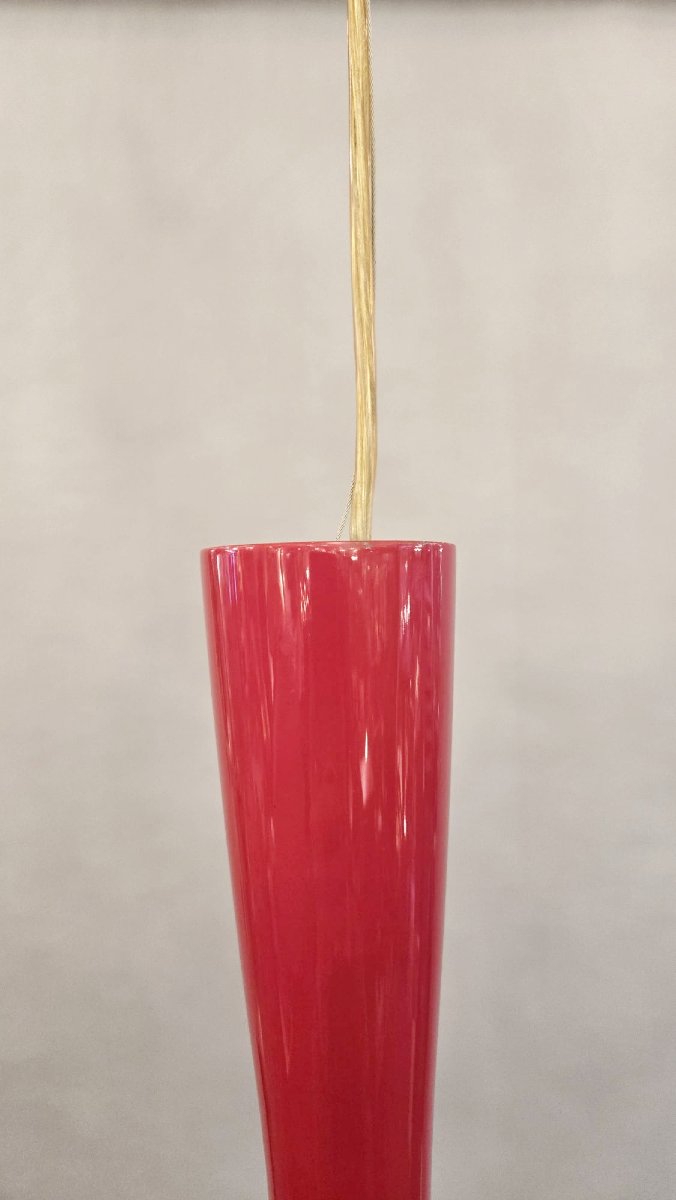 Red Pendant Light, "jazz 1335" By Diego Fortunato-photo-3