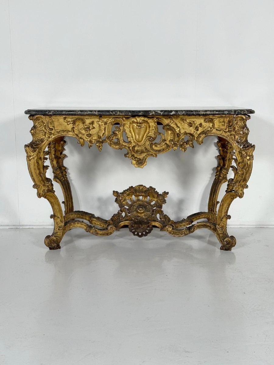 Louis XV Giltwood Console Table, 18th