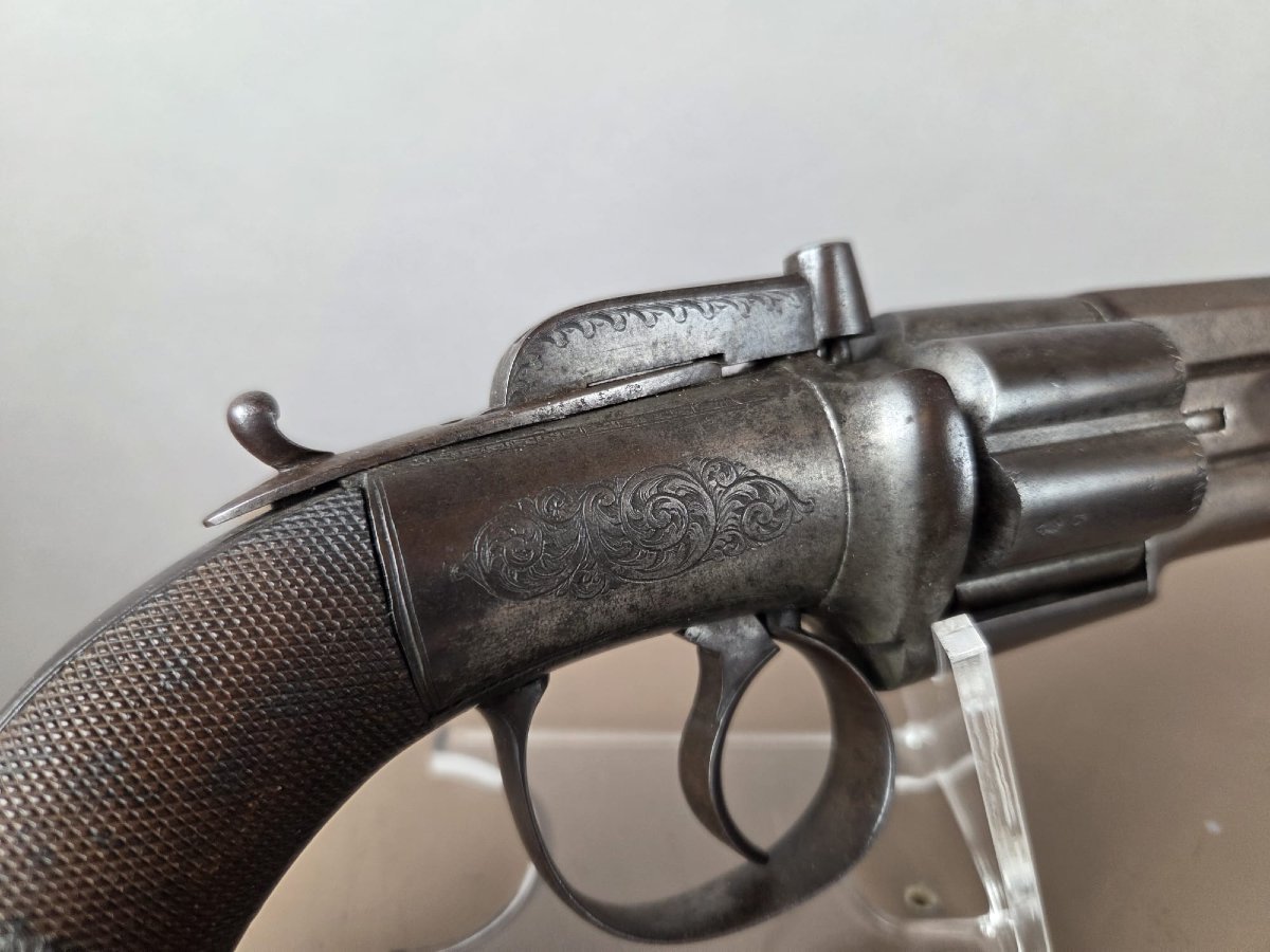 Révolver de transition, signé F. Barnes & Co, Cal 45, Angleterre vers 1847-photo-2