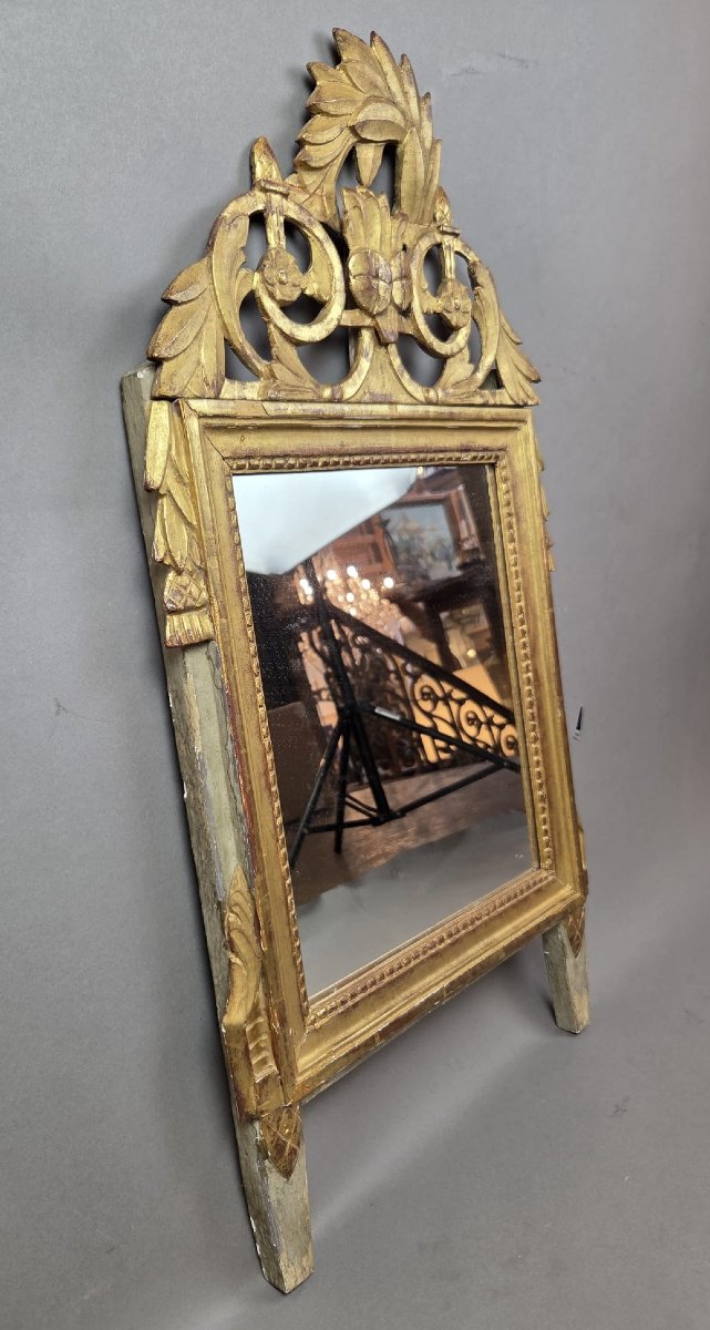 Gilded Wooden Mirror, 18th-photo-4